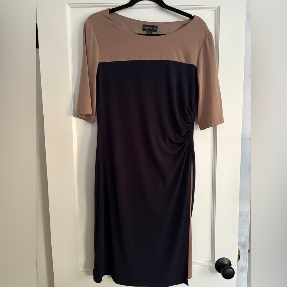 Elegant Two-Tone Dress